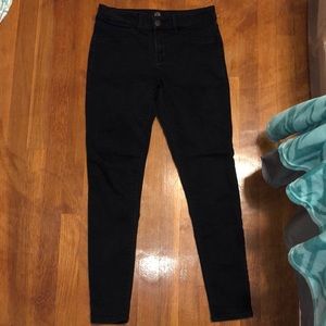 Black jeans with no rips